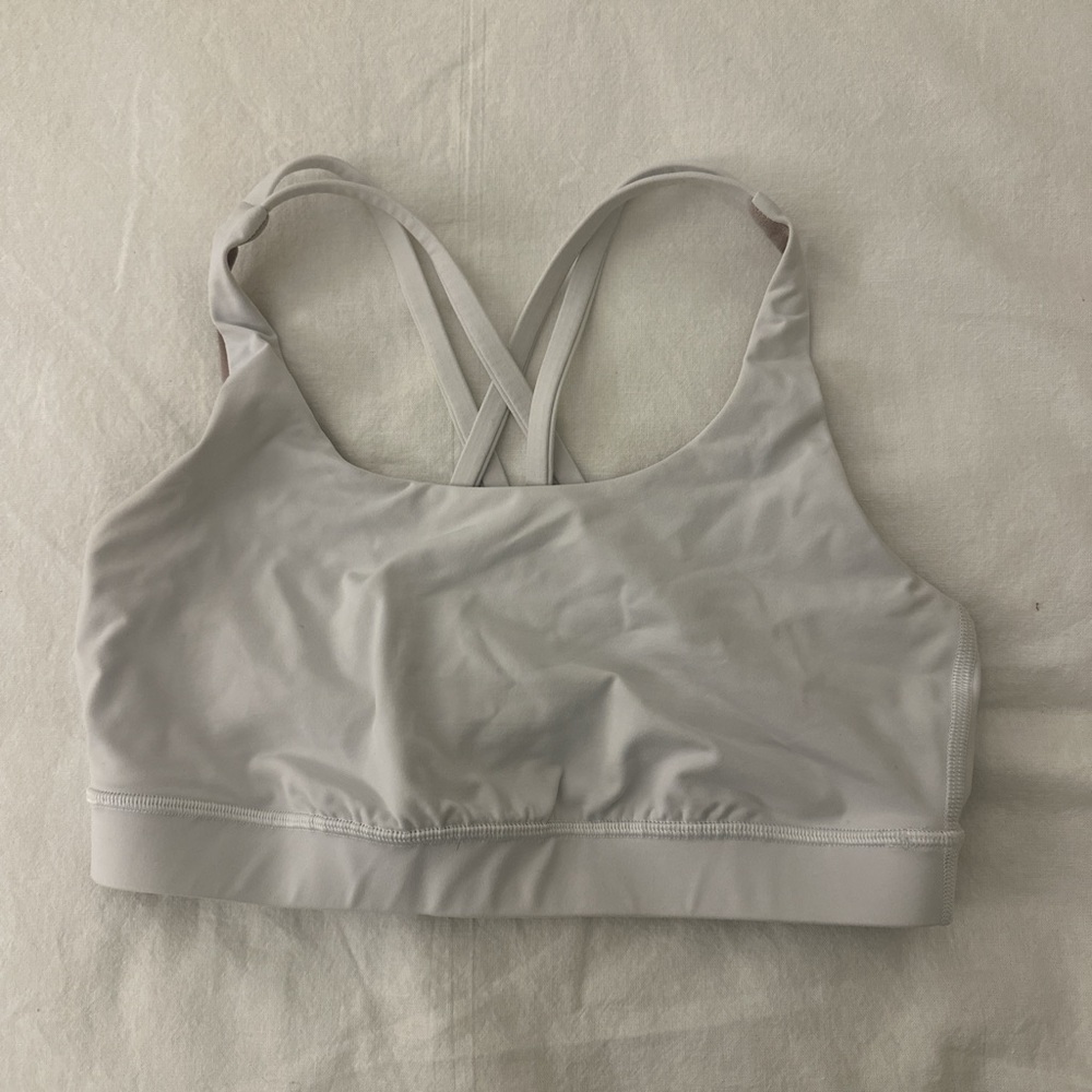 Lululemon White Energy Bra